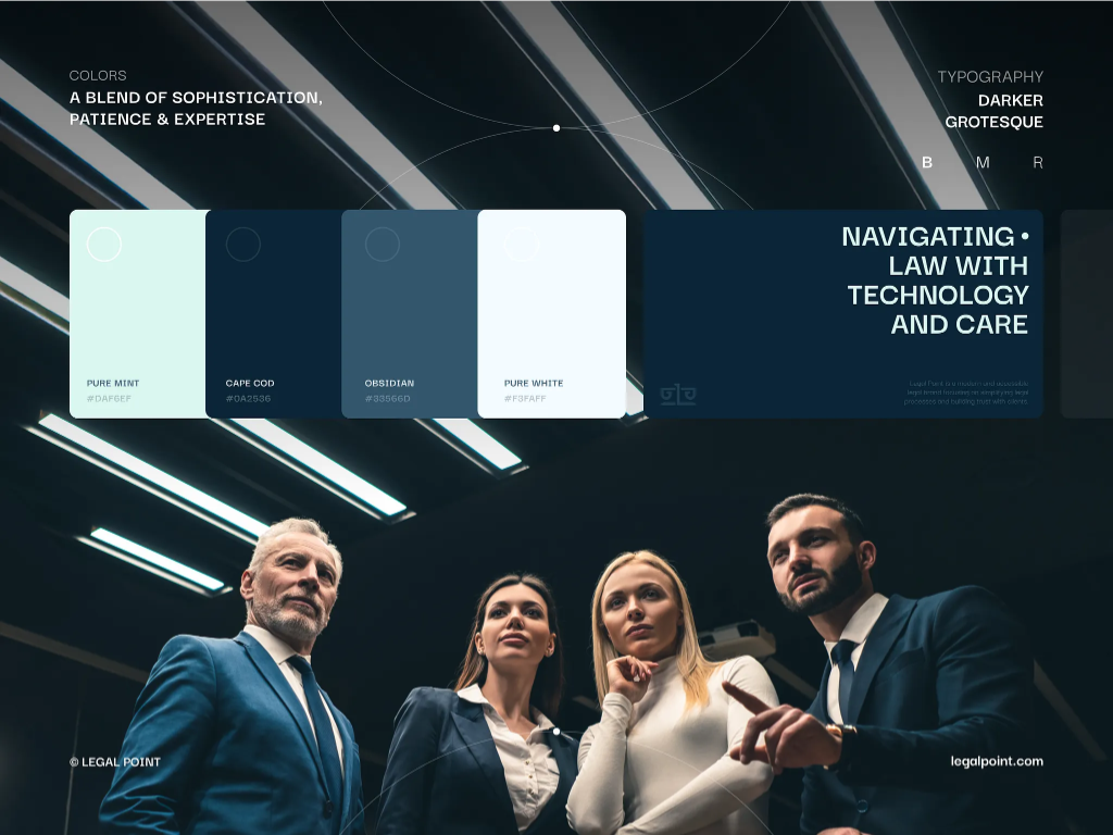 Executive Law Firm Team Navigating Law With Technology and Care