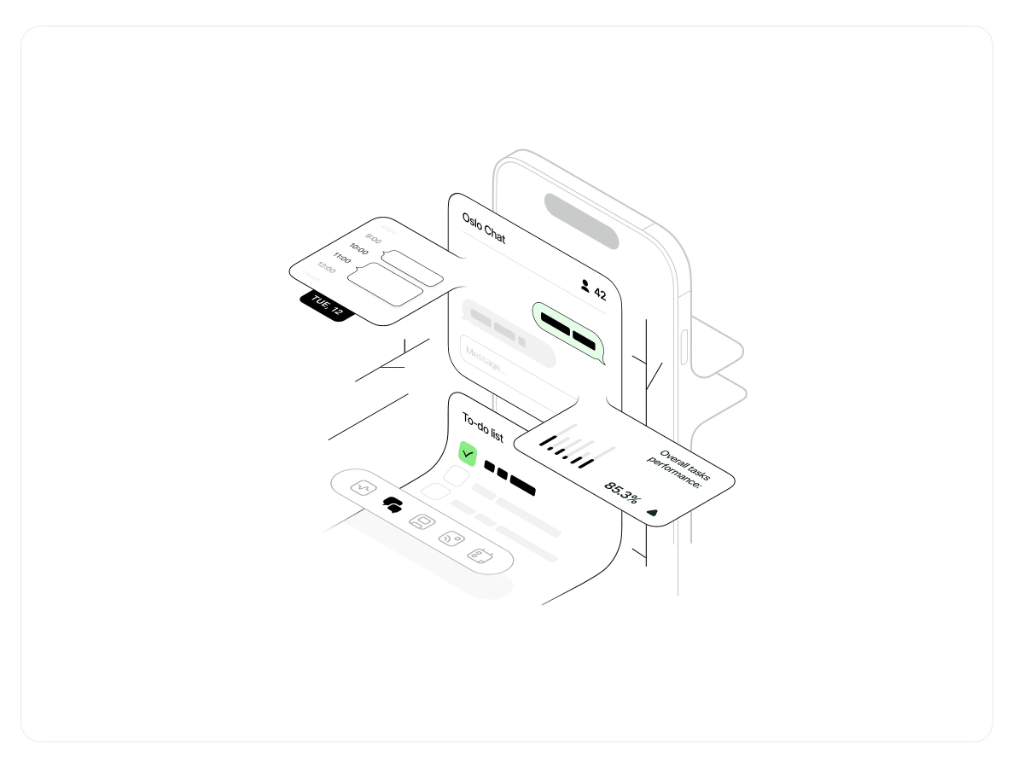 Custom website development illustration